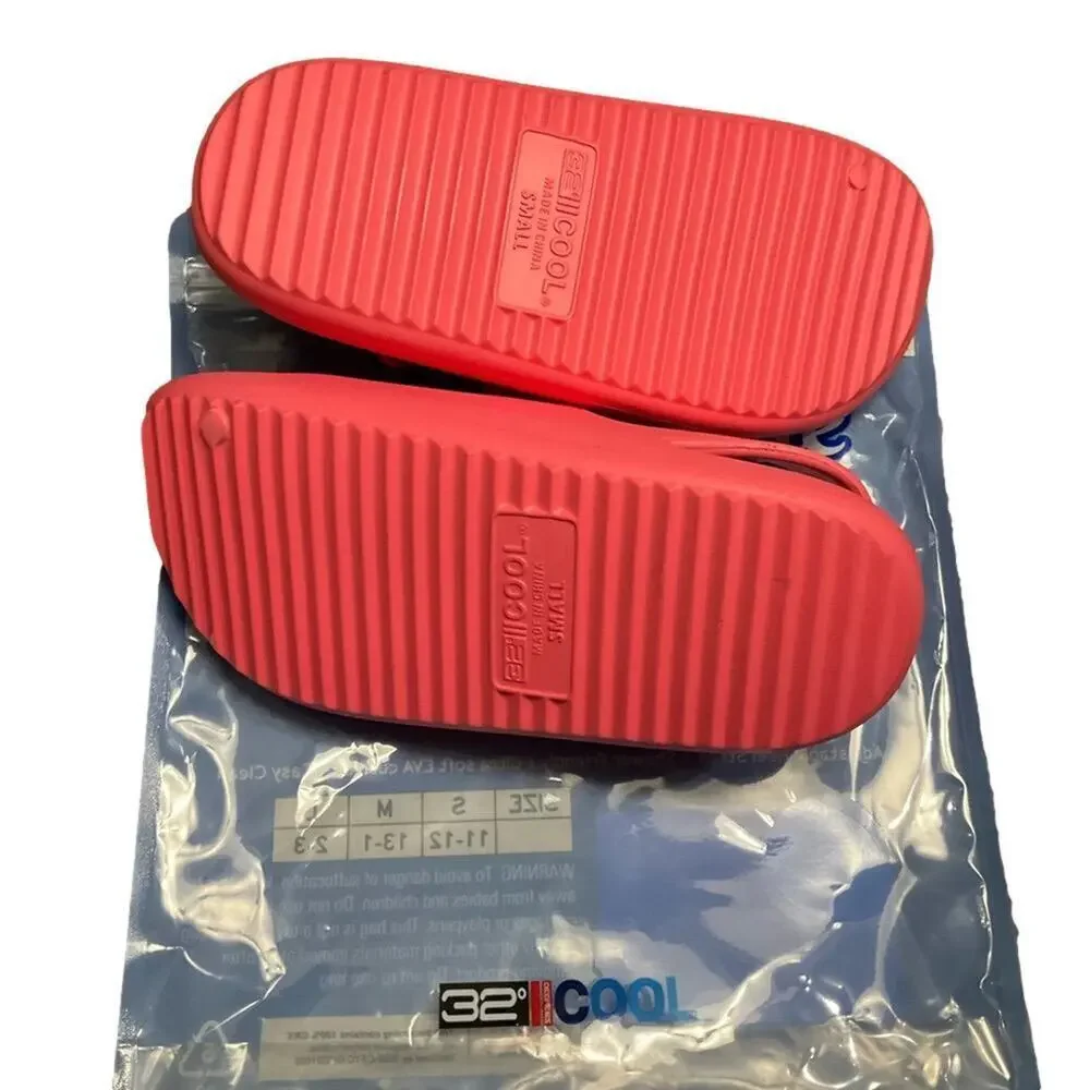 32 Degrees Girls Sandals Cushion Strap Pink Utlra Soft Size Small NIB